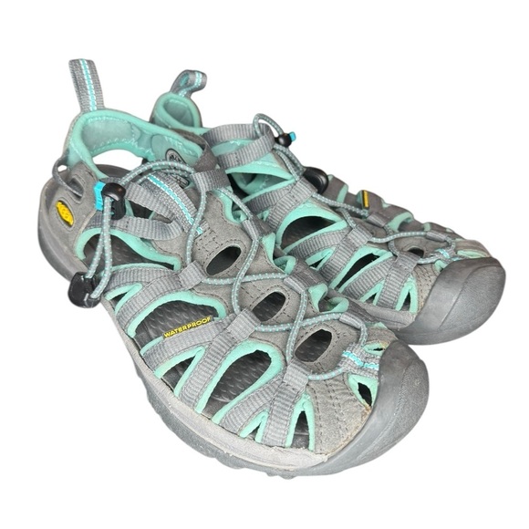 Keen Whisper Sandal Size 7.5 Grey Teal - Picture 1 of 12